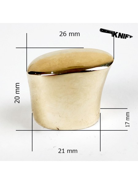 Тыльник для финки (ТФ-7/1) латунь Тыльник для финки (ТФ-7/1) латунь